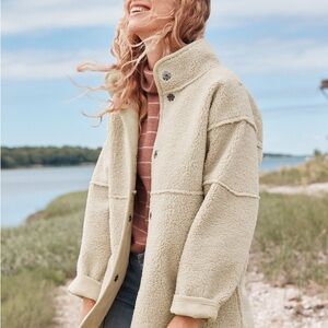 Velvet by Graham & Spencer Beige Teddy Jacket